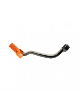 Pedala schimbator KTM 4T SXF/EXCF 250/450/520/525/530, EXCF 350 aluminiu culoare negru, capat portocaliu (LCA4301)