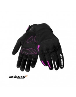 Manusi femei Urban vara Seventy SD-C42 Asphalt - Negru/fuchsia (roz) – degete tactile