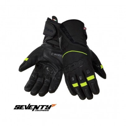 Manusi barbati Touring iarna Seventy model SD-T7 Gobi - Negru/Galben fluor