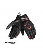 Manusi barbati Racing/Naked vara Seventy SD-N30 Mugello - Negru/rosu – degete tactile