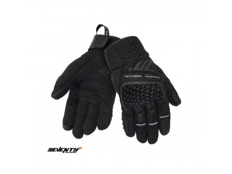 Manusi barbati Naked/Adventure vara Seventy SD-N60 Two Stroke - Negru – degete tactile