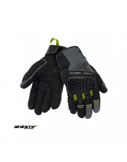 Manusi barbati Naked/Adventure vara Seventy SD-N60 Two Stroke - Negru/gri/galben fluor – degete tactile