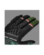 Manusi barbati Naked/Adventure vara Seventy SD-N60 Two Stroke - Negru/verde/rosu – degete tactile