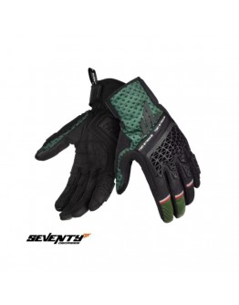 Manusi barbati Naked/Adventure vara Seventy SD-N60 Two Stroke - Negru/verde/rosu – degete tactile