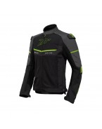 Geaca Moto Barbati Racing Vara Seventy SD-JR60 Thunder - Negru/Gri/Galben fluo