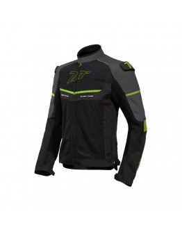 Geaca Moto Barbati Racing Vara Seventy SD-JR60 Thunder - Negru/Gri/Galben fluo