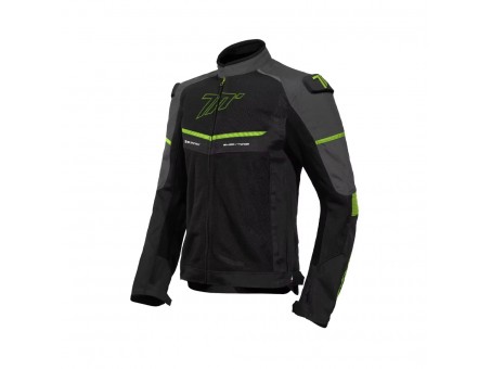 Geaca Moto Barbati Racing Vara Seventy SD-JR60 Thunder - Negru/Gri/Galben fluo