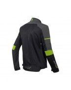 Geaca Moto Barbati Racing Vara Seventy SD-JR60 Thunder - Negru/Gri/Galben fluo