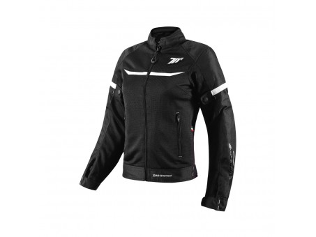 Geaca Moto Femei Racing Vara Seventy SD-JR30.2 Mojave - Negru/Alb