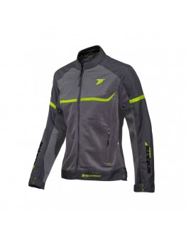 Geaca Moto Femei Racing Vara Seventy SD-JR30.2 Mojave - Gri/Galben Fluo