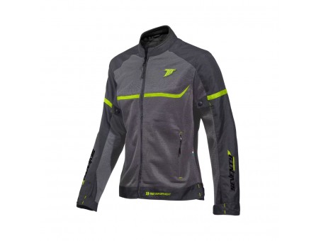 Geaca Moto Femei Racing Vara Seventy SD-JR30.2 Mojave - Gri/Galben Fluo