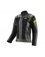 Geaca Moto Femei Touring Seventy SD-JT68 Sahara Vara - Gri/Galben fluo