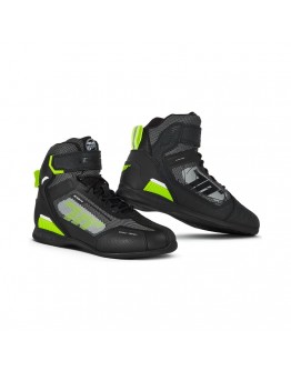 Ghete moto Racing Seventy model SD-BR3 Veloce Pro - negru/galben fluor