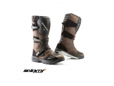 Ghete moto Adventure (Touring) Unisex Seventy model SD-BA4 - maro