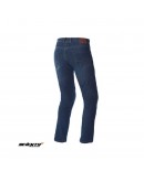 Blugi moto barbati Seventy model SD-PJ14 tip Slim fit - albastru – Clasa AA