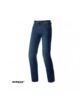 Blugi moto femei Seventy model SD-PJ16 tip Slim fit - albastru - Clasa AA