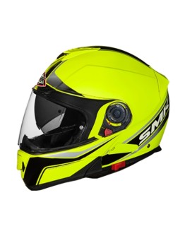 Casca Flip-Up SMK Glide - Negru/Fluorescent