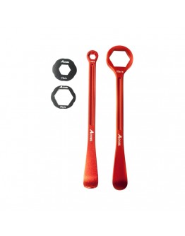 Set schimbare anvelope cheie si levier aluminiu forjat 10,13,17,27,32 MM culoare portocaliu