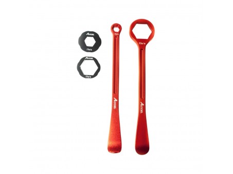 Set schimbare anvelope cheie si levier aluminiu forjat 10,13,17,27,32 MM culoare portocaliu