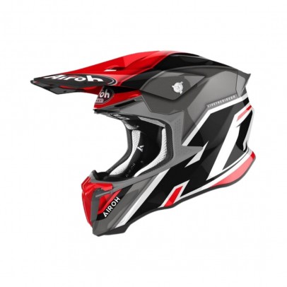 Casca cross/enduro/atv/quad AIROH TWIST 2 Shaken - Negru/Gri/Rosu