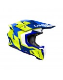 Casca cross/enduro/atv/quad AIROH HELMET TWIST 3 DIZZY - Alb/Albastru/Galben fluo