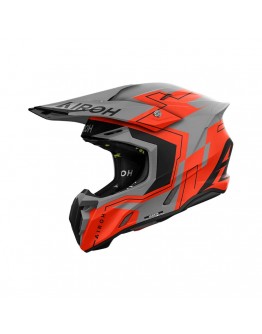 Casca cross/enduro/atv/quad AIROH HELMET TWIST 3 DIZZY - Gri/Portocaliu fluor