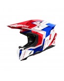 Casca cross/enduro/atv/quad AIROH HELMET TWIST 3 DIZZY - Alb/Albastru/Rosu