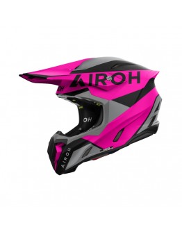 Casca cross/enduro/atv/quad AIROH HELMET TWIST 3 King Pink - Negru/Gri/Roz