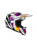 Casca cross/enduro/atv/quad AIROH HELMET TWIST 3 RAINBOW - Alb/Negru/Galben/Mov