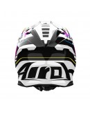 Casca cross/enduro/atv/quad AIROH HELMET TWIST 3 RAINBOW - Alb/Negru/Galben/Mov