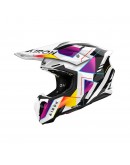 Casca cross/enduro/atv/quad AIROH HELMET TWIST 3 RAINBOW - Alb/Negru/Galben/Mov