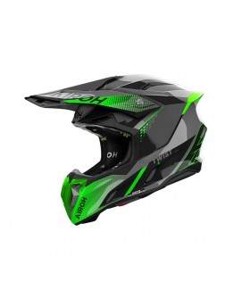 Casca cross/enduro/atv/quad AIROH HELMET TWIST 3 SHARD GREEN - Verde fluor