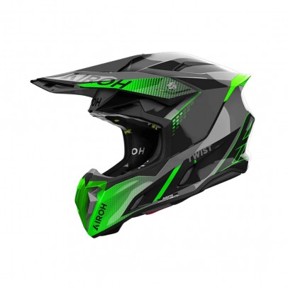 Casca cross/enduro/atv/quad AIROH HELMET TWIST 3 SHARD GREEN - Verde fluor