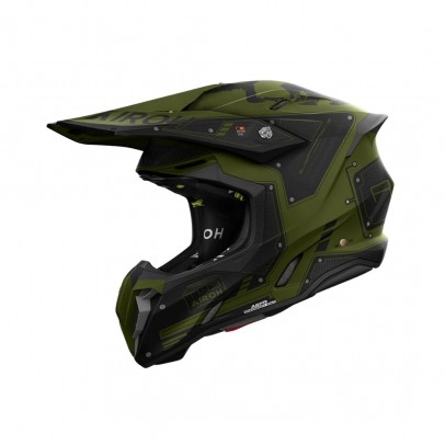 Casca cross/enduro/atv/quad AIROH HELMET TWIST 3 MILITARY  - Verde/Negru mat