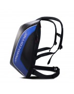 Ghiozdan/rucsac impermeabil aerodinamic moto hardshell Moto Corner Albastru