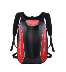 Ghiozdan/rucsac impermeabil aerodinamic moto hardshell Moto Corner Rosu