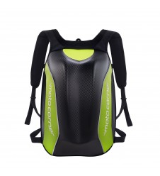 Ghiozdan/rucsac impermeabil aerodinamic moto hardshell Moto Corner Verde