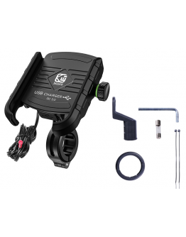 Suport telefon moto cu incarcator fast charging Quick charge 3.0