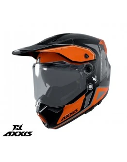 Casca adventure/touring/off road Axxis model Wolf DS Roadrunner B4 portocaliu fluor mat