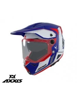 Casca adventure/touring/off road Axxis model Wolf DS Roadrunner C7 albastru mat