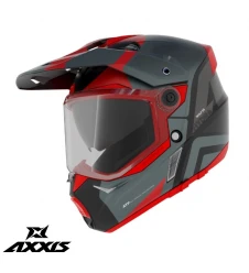 Casca adventure/touring/off road Axxis model Wolf DS Hydra B5 rosu mat Marime XL (VEZI PHOTO)