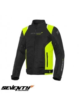 Geaca (jacheta) barbati Racing vara Seventy model SD-JR48 Negru,galben fluor