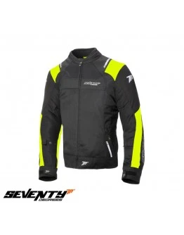 Geaca (jacheta) barbati Racing vara Seventy model SD-JR52 Negru,galben fluor