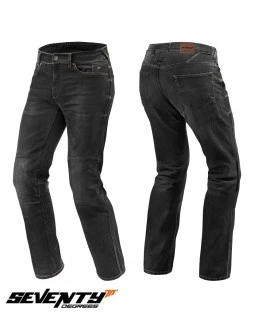 Blugi moto femei Seventy SD-PJ4 Regular fit negru