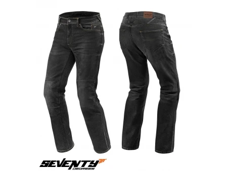 Blugi moto femei Seventy SD-PJ4 Regular fit negru