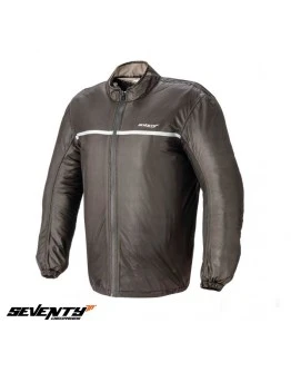 Geaca (jacheta) motociclete ploaie barbati impermeabila Seventy model SD-A3 Negru