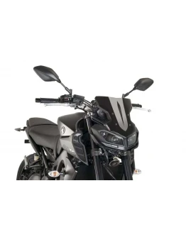 Parbriz PUIG NEW. GEN SPORT 9376N Negru YAMAHA MT09 17' YAMAHA MT09 17'