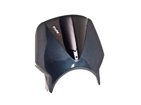 Windshield PUIG RETROVISIONS carbon look Negru