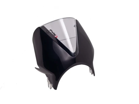 Windshield PUIG RETROVISIONS matt black smoke