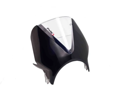 Windshield PUIG RETROVISIONS matt black transparent